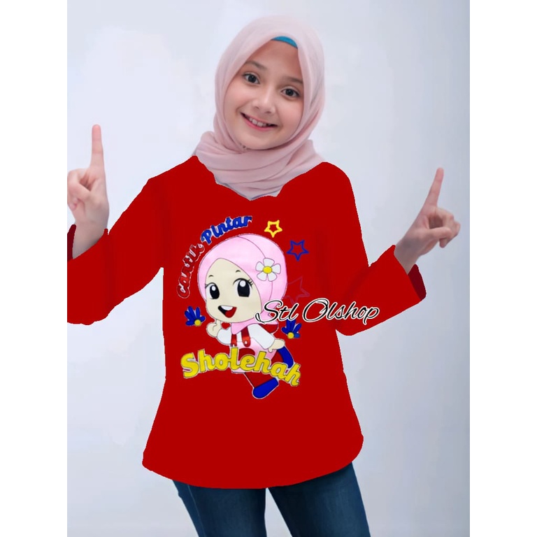 Kaos atasan cantik pintar lengan panjang anak perempuan murah &amp; kekinian | motif lucu | 1-10 Tahun