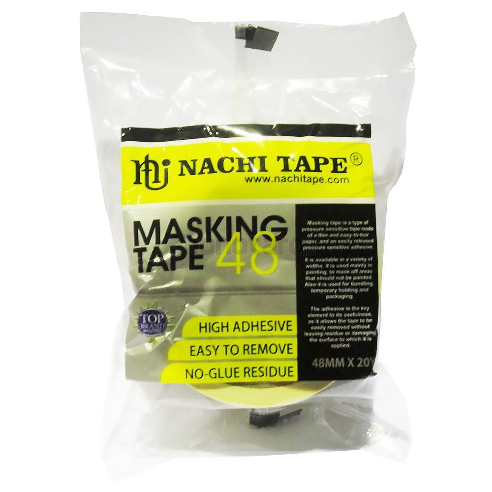 Masking Tape Nachi 48mm Lakban Kertas Plakban Selotip Isolasi Solasi murah