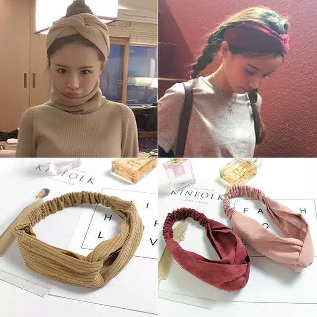 JNY.Co BANDO BANDANA RAJUT POLOS KOREA