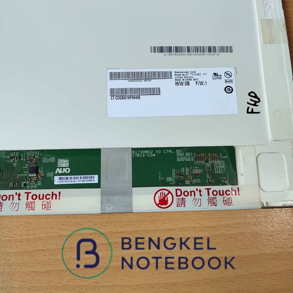 LCD 17.3 LED Tebal 40pin FHD B173HW02 V.1 N173GHE-L21 N173HGE-L11 LP173WF1 TLB2/TLA2 Asus G750 Dell N7720