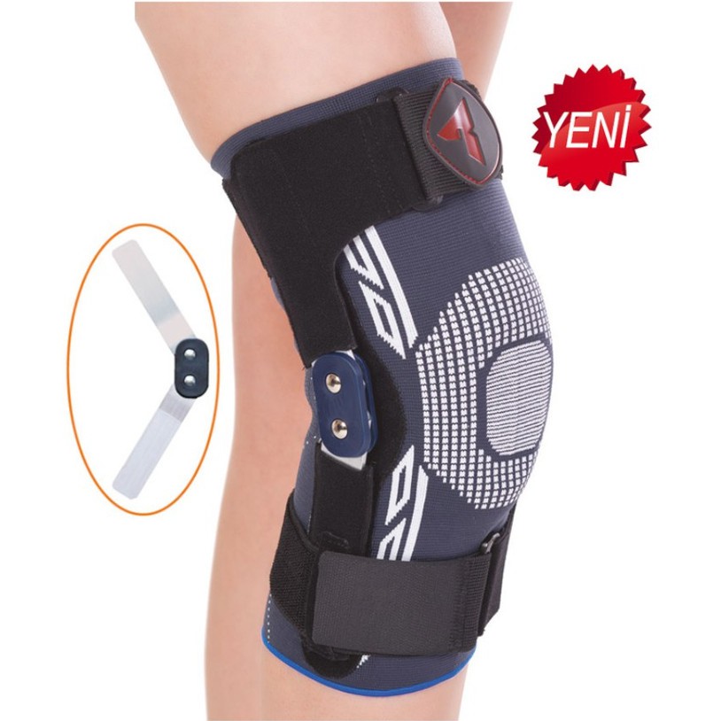 Variteks 454 Knitted Hinged Knee Support Dengan Dua Pelat Aluminium - Penyangga Kaki