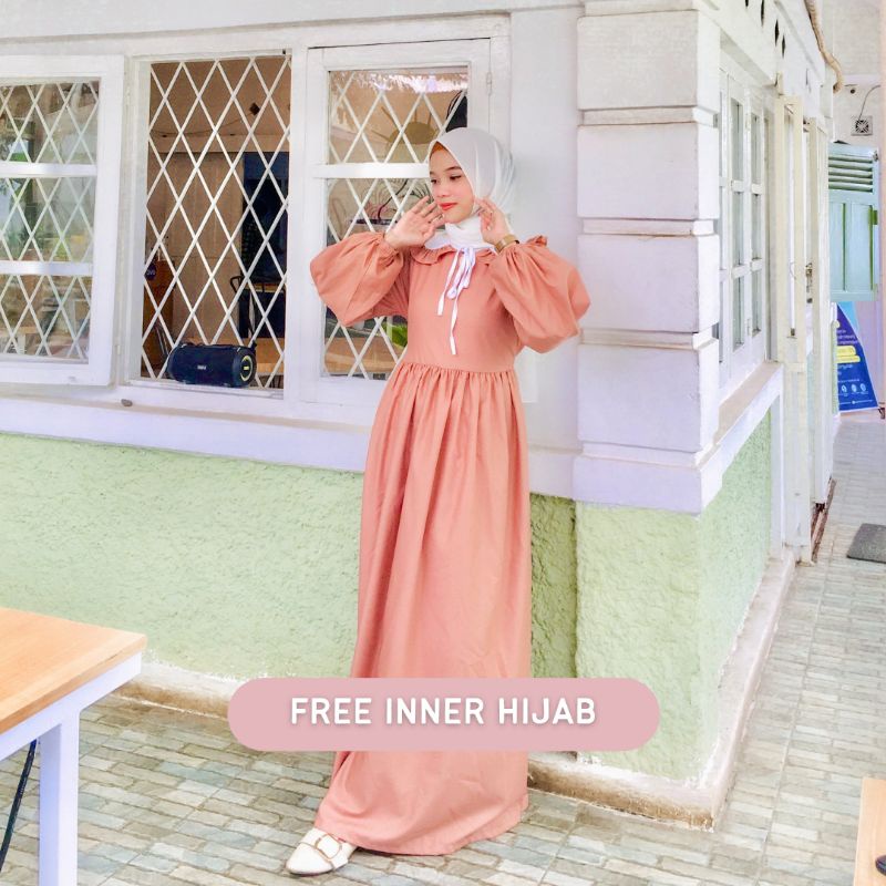 ELENA DRESS BYGIAGIO dress kondangan gaun akad simple gaun wedding pernikahan baju muslim putih gaun lamaran elegan pakaian wanita pesta elegan fashion korea dres lebaran cantik anggun mewah nyaman dipake gaun vintage fashion dress bahan katun toyobo adem