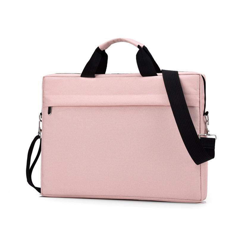 Tas Laptop Macbook Selempang Pink Nylon with Shoulder Strap Size 15.6 15 16 inch