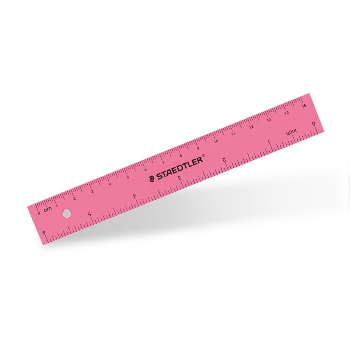 

STAEDTLER Penggaris Warna Pastel 15cm - Merah Muda