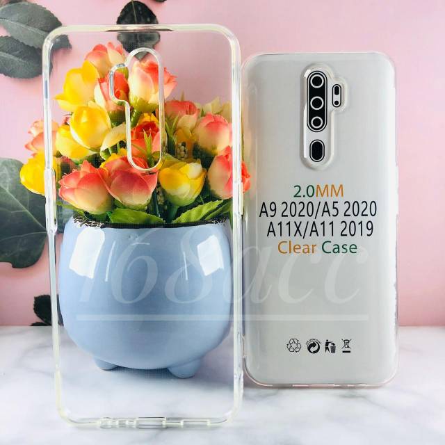 Silikon Jelly Soft Case Bening Oppo A11 A11X 2019 A5 A9 2020 Softcase Anti crack Tebal