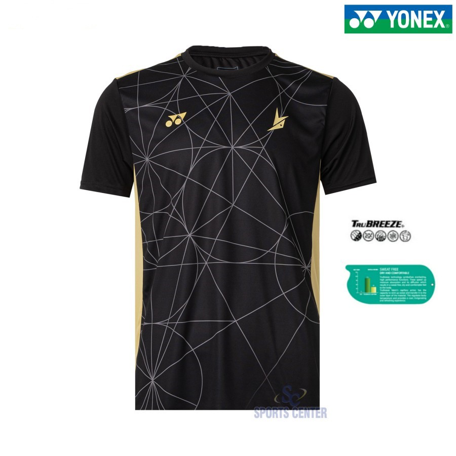 New Limited Kaos / Jersey Yonex Lindan Edition 1808 COC Jet Black - L