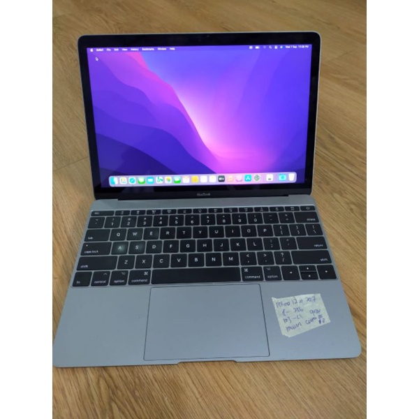 OBRAL MAC RETINA 12 IN 2016/2017 RAM 8 sSD 256 CORE M3 MULUS GREY &amp; GOLD