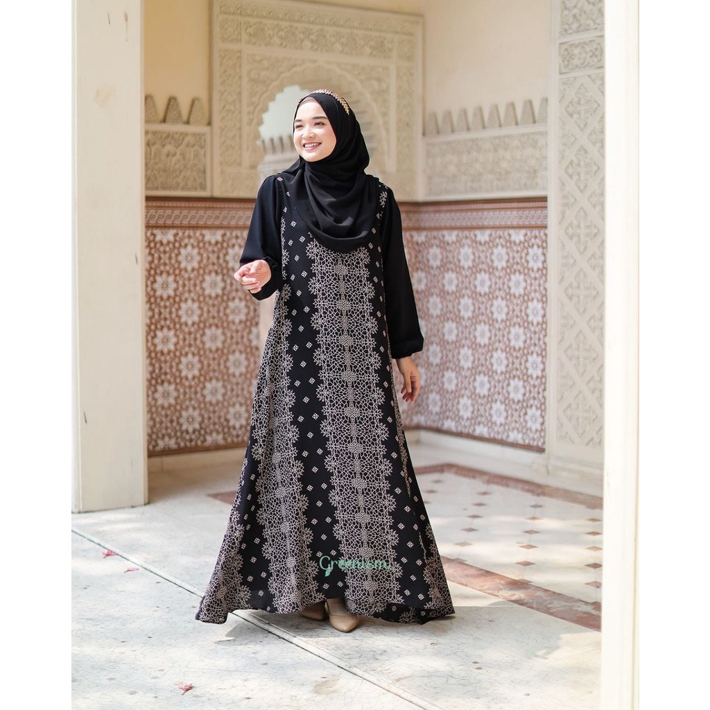 Greenism Dress Hunai Abaya Quality Premium Syari'i