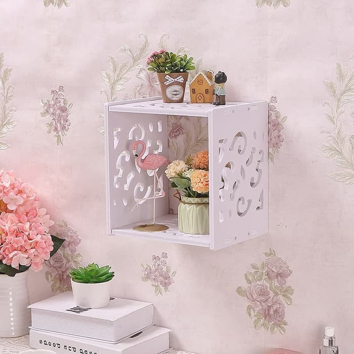 Rak Kubik 1 Ruang Rak DInding Shabby Chic Dekorasi Ruangan MB764