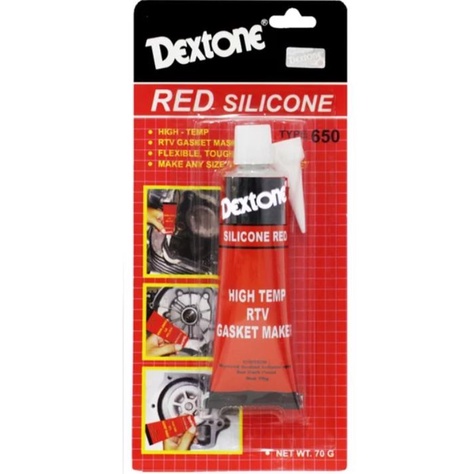 DEXTONE RED SILICONE silikon 70 gram gr red merah lem gasket Packing