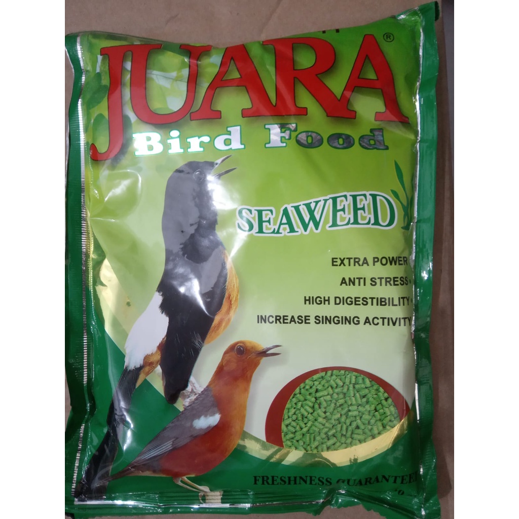 Juara Japfa Seaweed Rumput Laut Pelet Pakan Makanan Burung Murai Anis