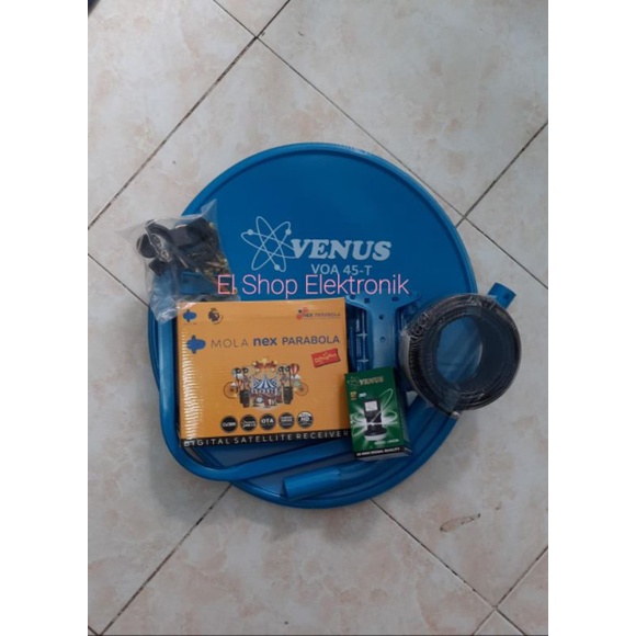 Parabola Mini Mola Nex Kuning Set Dish Venus 45cm