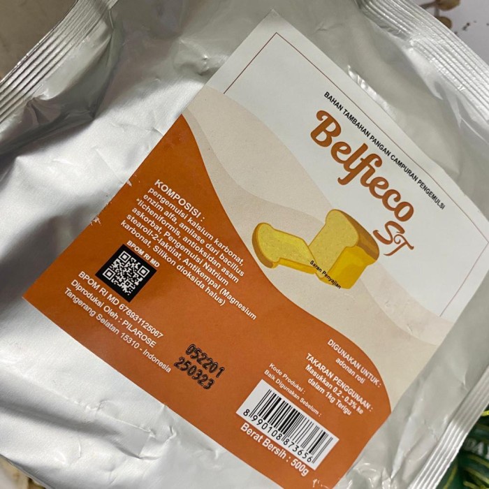 

PENGEMULSI ROTI BREAD SOFTENER AND CONDITIONER BELFIECO ST500 GR