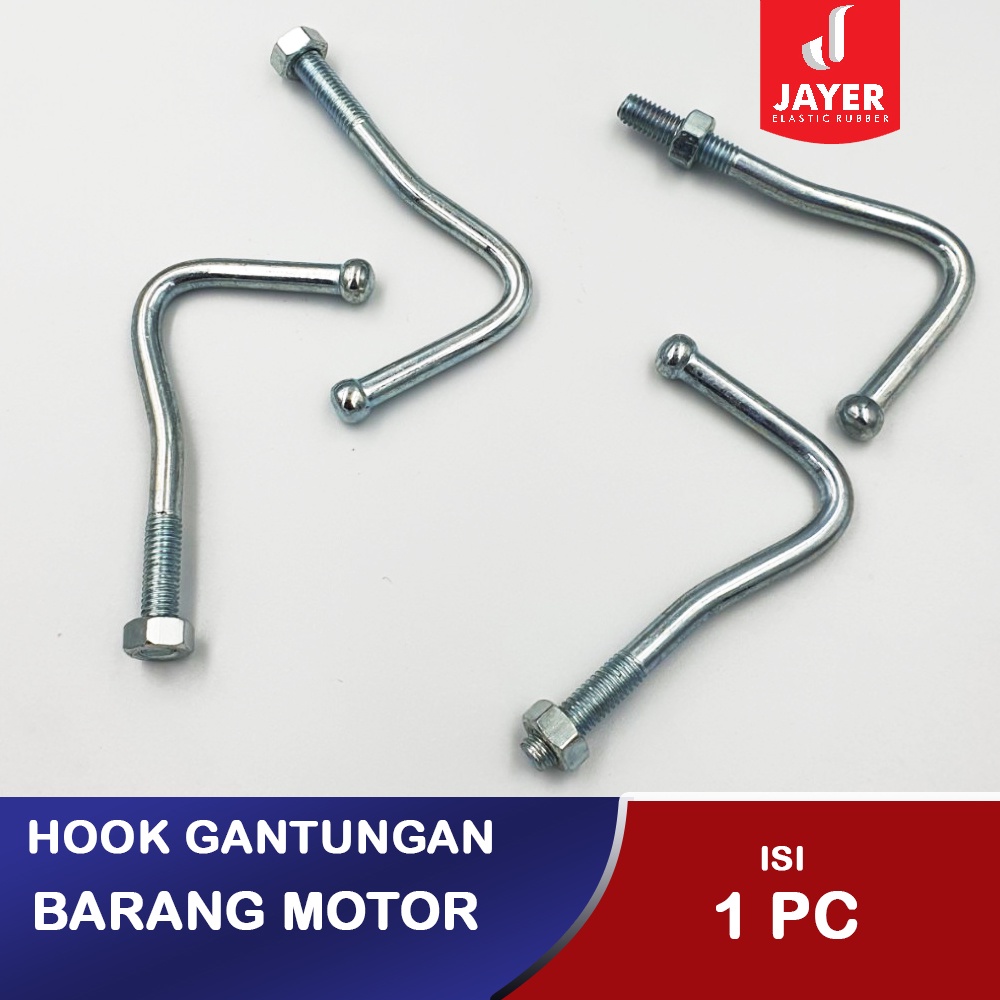 Hook Besi Kaitan Gantungan Barang motor Besi Chrome