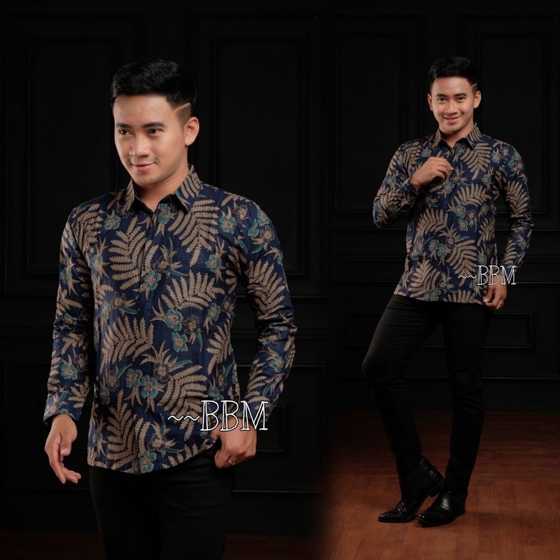 Batik pria Lengan Panjang BATIK JAYA STORE HRB026 Motif