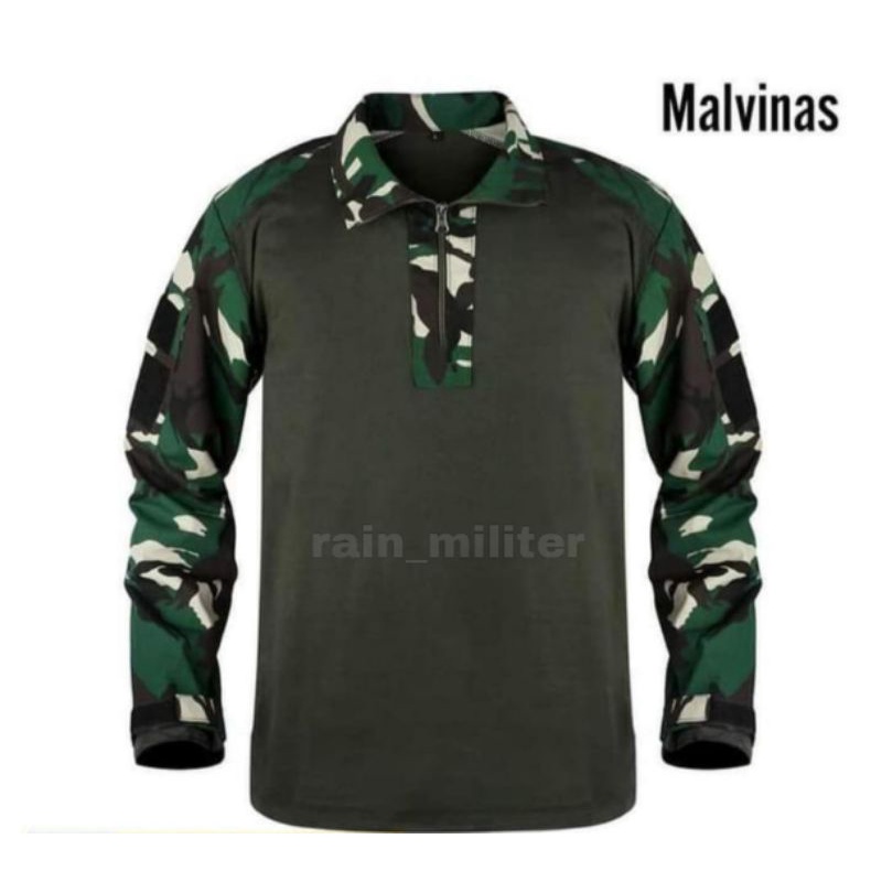 KAOS TACTICAL LORENG MALVINAS+KAOS BDU NKRI+ MARPAT COMBAT SHIRT ARMY