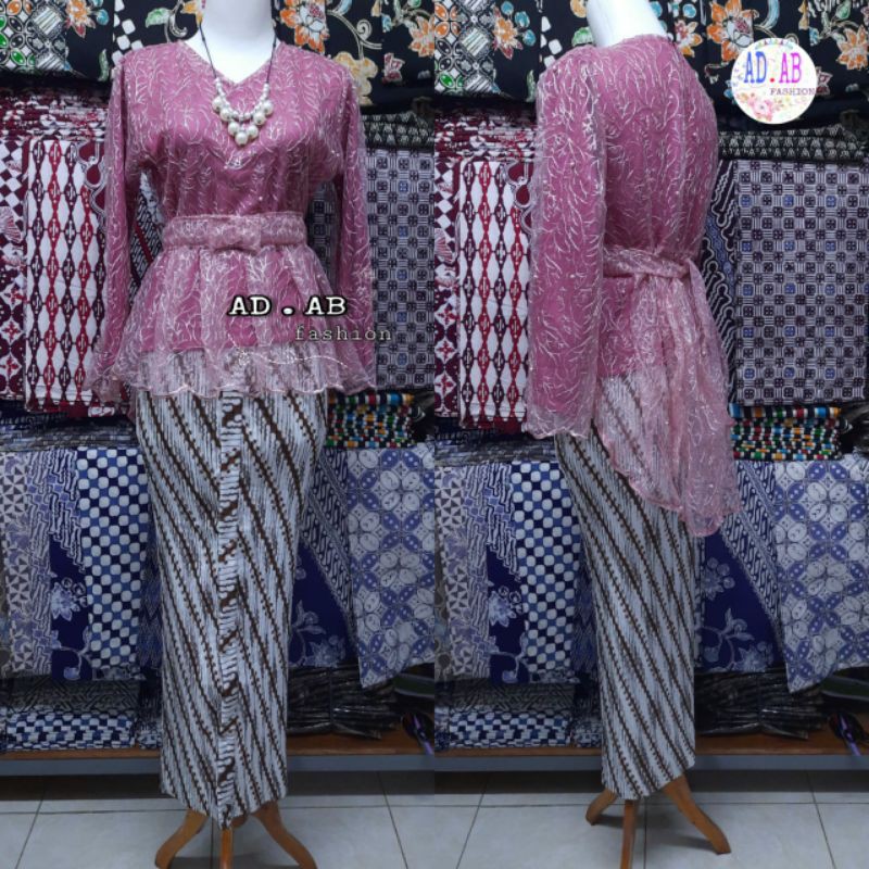 set brokat tile prily (ATASAN + ROK)| kebaya murah |kebaya kondangan