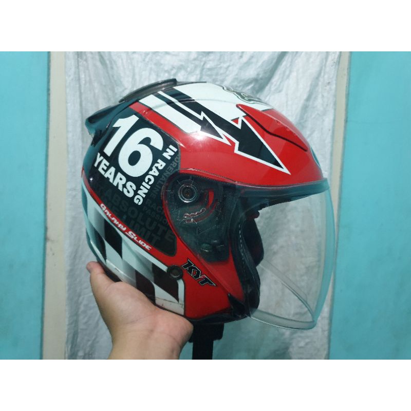 KYT GALAXY MOTIF SERI 16 PUTIH BEKAS TERMURAH