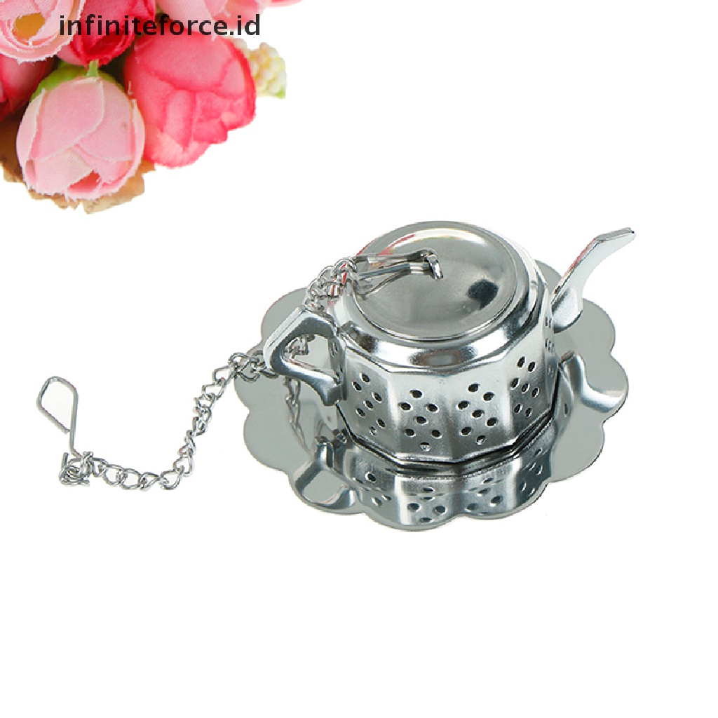 Saringan Infuser Daun Teh Herbal Bahan Stainless Steel