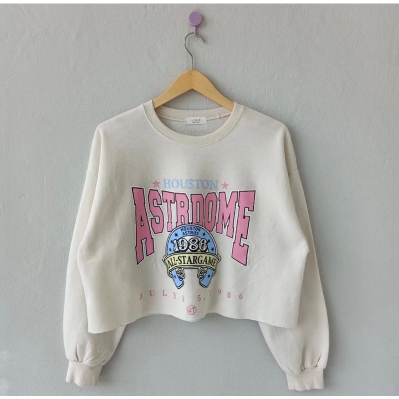 ASTRDOME Croope Sweater Crewneck Oblong Oversize Cewe Outerwear Terbaru Motif Cute Casual Fashion Korean Style