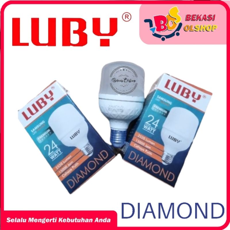 Lampu LED Luby Diamond 24 Watt Cahaya Putih