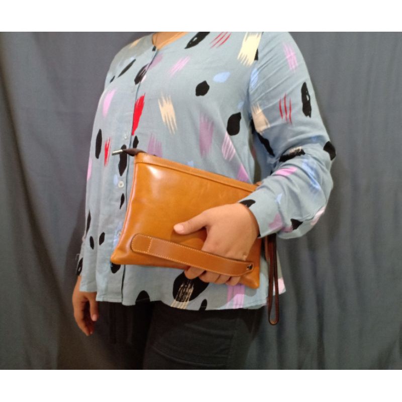 Clutch bag, Handbag Classic Kulit Sapi Asli