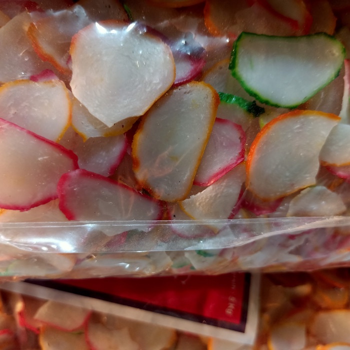 

MURAH Kerupuk Bawang Super Warna Warni Dan Tersanjung 500Gram Lebih Wangi - Warna Warni B