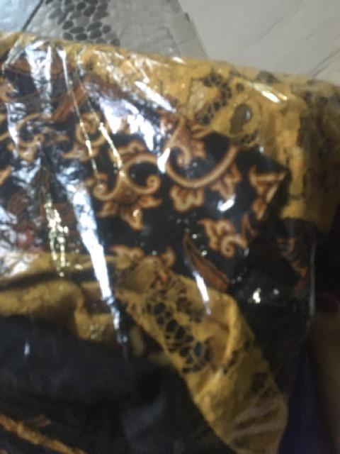 Simifashion Couple Keluarga Kebaya Set Batik Solo Asli Mix Brokat Papa Mama Anak Dijual Terpisah