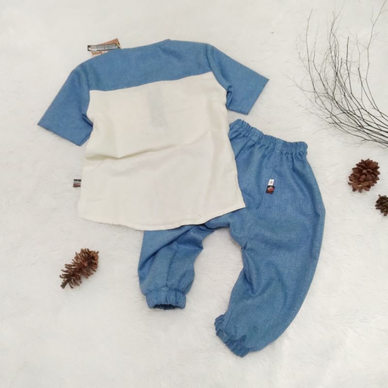 RAMA SET Kids - Setelan Anak katun mix linen adem nyaman 0-5 tahun