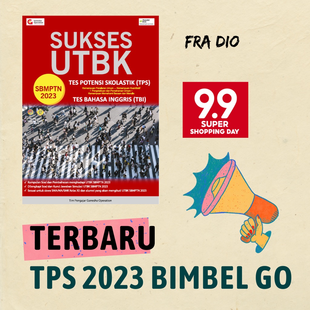 TERMURAH UTBK GANESHA OPERATION TPS 2023 | UTBK 2023 | SBMPTN 2023 | BUKU SAKTI GO