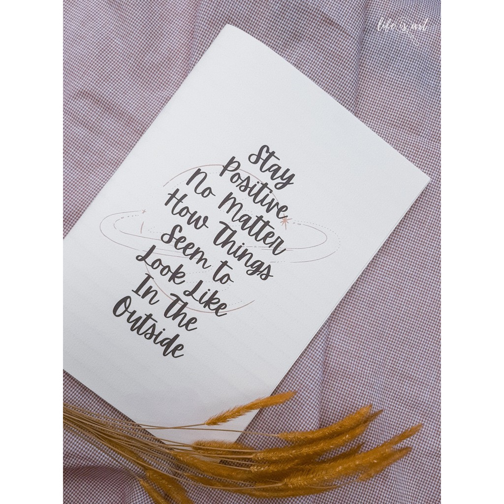 

NOTEBOOK CUSTOM A6 TERMURAH | POSITIVE VIBES EDITION