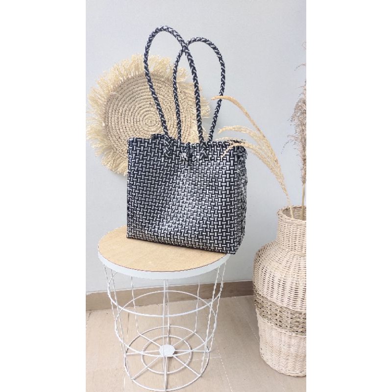 tas belanja hits / tas anyaman plastik XL