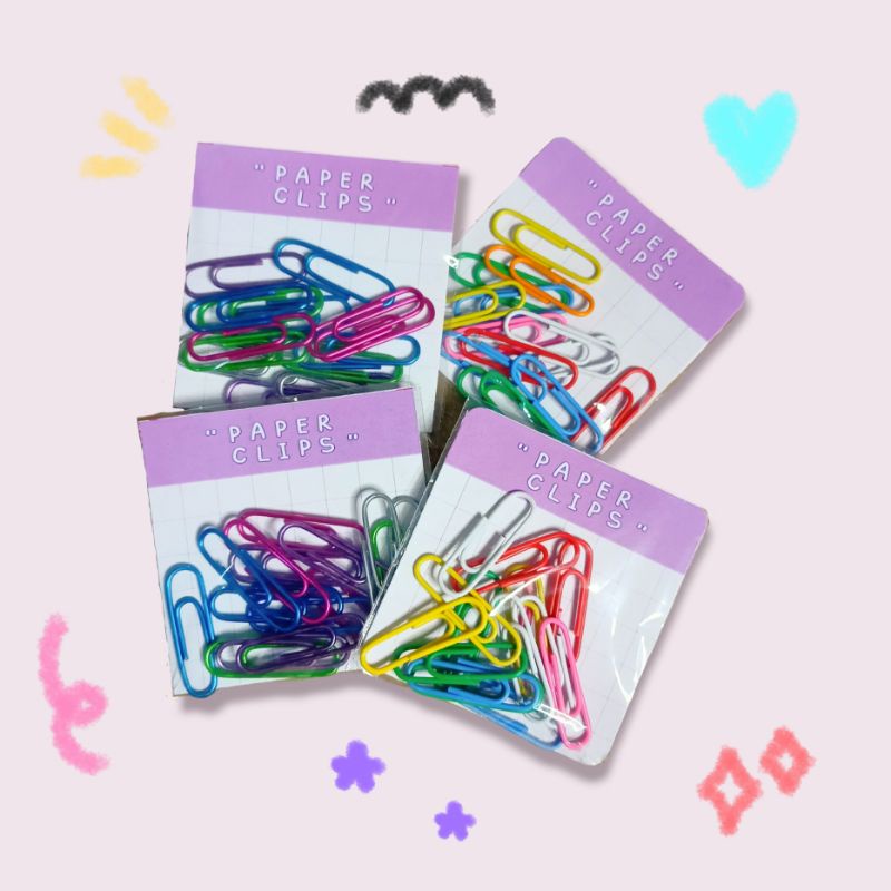 

Paper Clips Metallic - Klip Kertas Warna Warni Metallic asternoon.id