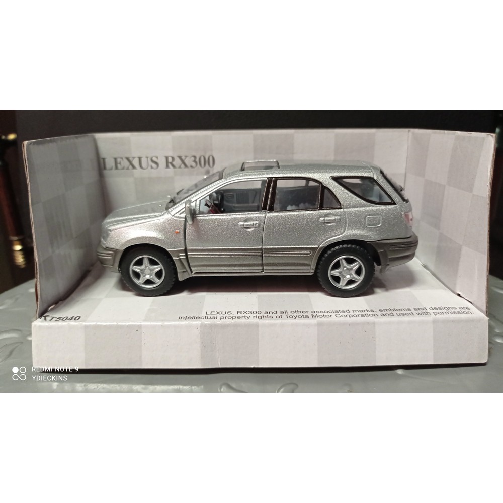 LEXUS RX300 Diecast Kinsmart Miniatur Mobil Mobilan Mainan Anak Laki - Silver