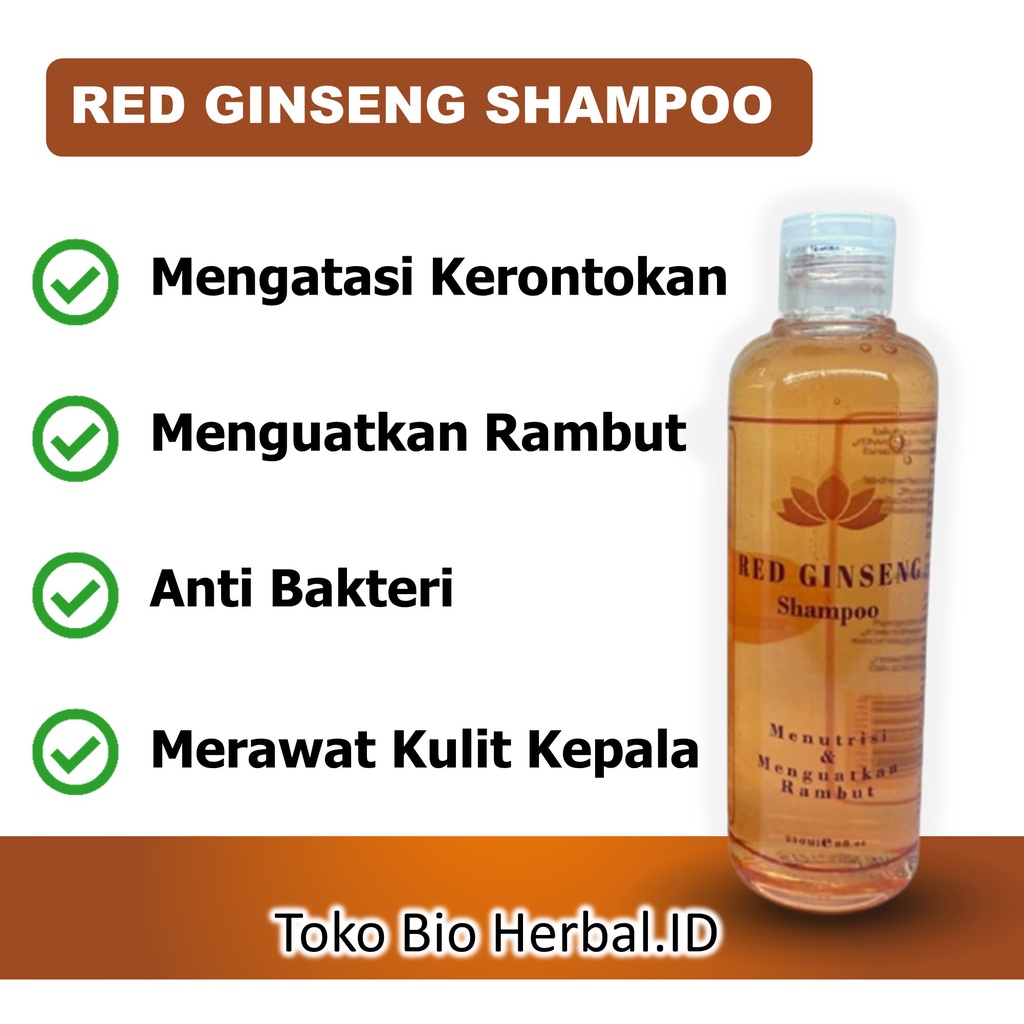 Sampo Rambut Rontok Penyubur Rambut Rontok Red Ginseng Shampoo B4P