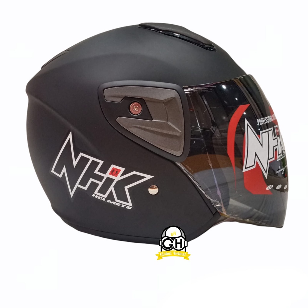 NHK R7 SR SOLID BLACK DOFF HALF FACE TERBARU KYOTO GALAXY