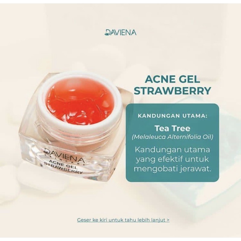 ACNE GEL STRAWBERRY DAVIENASKINCARE