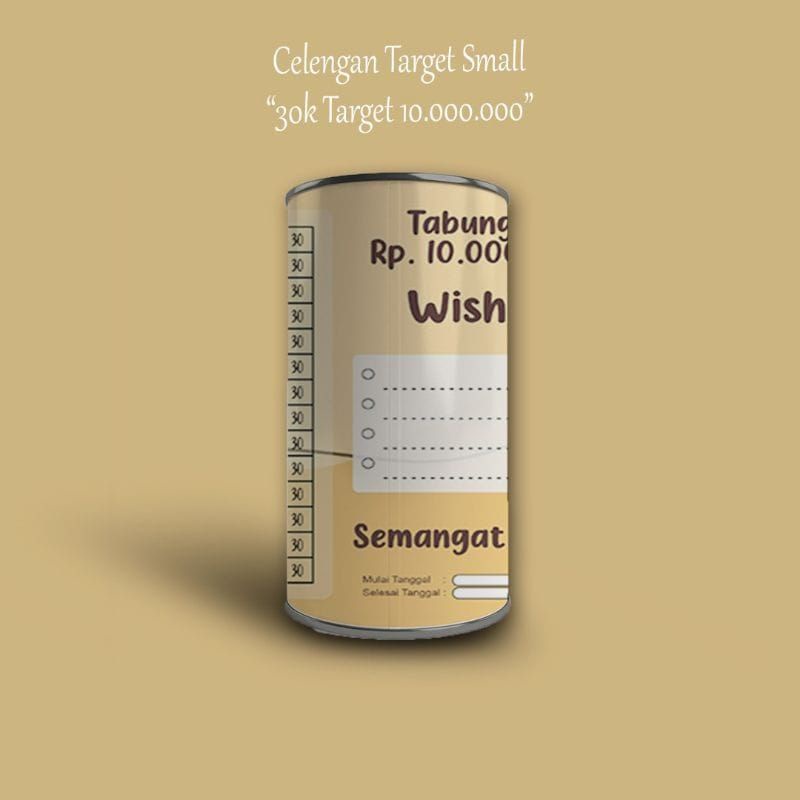 Celengan Target Murah BukaTutup Celengan Target Permanen Celengan Tabungan Target Celengan Anak-30k GET 10JT