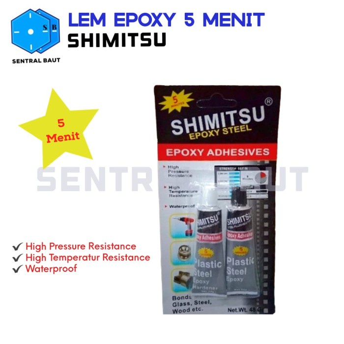 

SENTRAL BAUT || Lem Epoxy 5 Menit SHIMITSU
