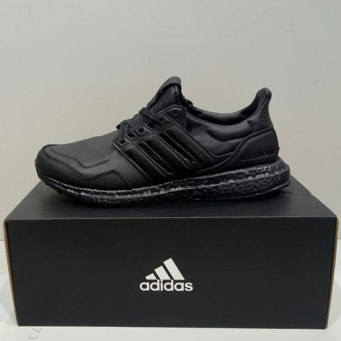 black leather ultra boost