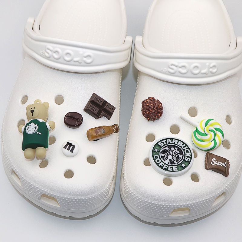 STARBUCKS Charms Crocs Bentuk Kartun Crocs Untuk Aksesoris Sepatu