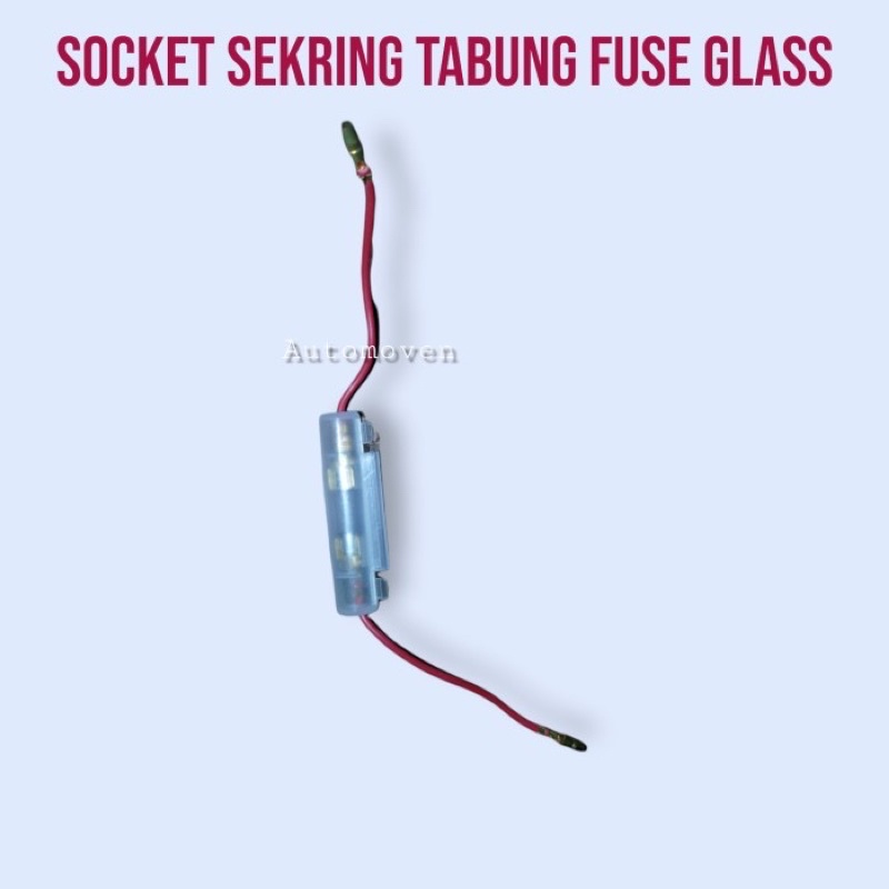 socket sekering tabung fuse glass