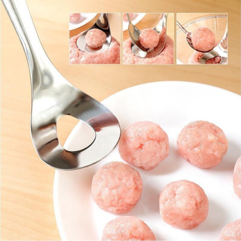 ( BISA COD ) PROMO SENDOK CETAKAN BAKSO STAINLESS / SENDOK CETAKAN BAKSO BULAT / SENDOK PEMBUAT BAKSO / SENDOK PEMBUAT BAKSO / ALAT CETAK BAKSO / CETAKAN BAKSO MEATBALL MOLD / ALAT SPATULA PEMBUAT BAKSO ANTI LENGKET