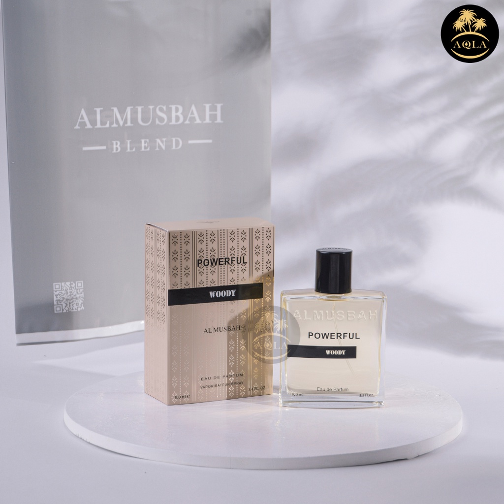 Al Musbah Powerful Woody Perfume EDP 100 ml / Minyak Wangi Saudi Asli