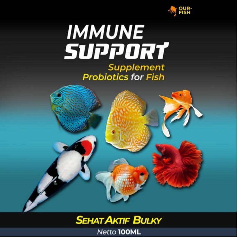 Ourfish - Immune Support Probiotik Ikan Hias 100 ML