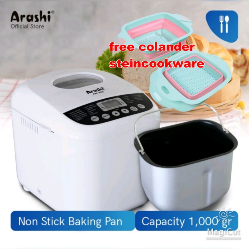 Arashi Digital Bread Maker ABA 2005 / Mesin Pembuat Roti Arashi ABA2005 GARANSI RESMI