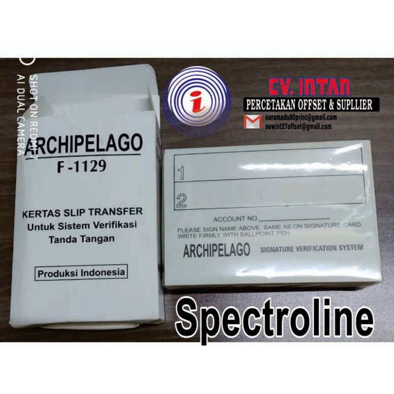 

stikeroverlay & kertas spectroline