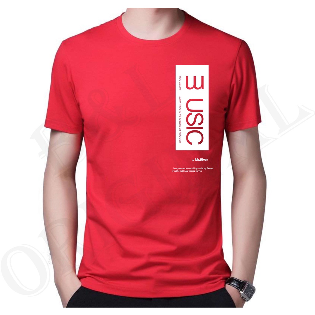 BS TERLARIS BAJU KAOS  USIC TANGAN PENDEK PRIA DAN WANITA GOOD QUALITY