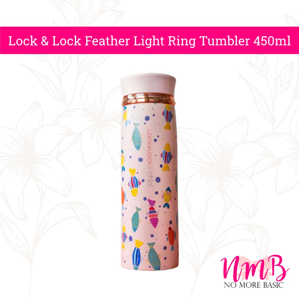 Lock &amp; Lock Feather Light Ring Tumbler 450ml Termos Air Vacum Original Lock and Lock