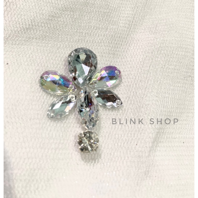 payet leher/payet tempel/hiasan leher/hiasan baju/payet kristal/payet rangkai